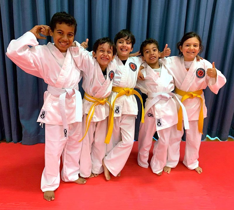Goshukan Karate Academy ACT Little Ninja students